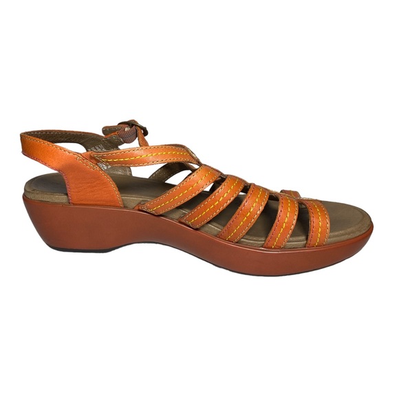 Dansko Sandals Drea Tangerine Orange Womens size 38 shoes - Picture 6 of 12